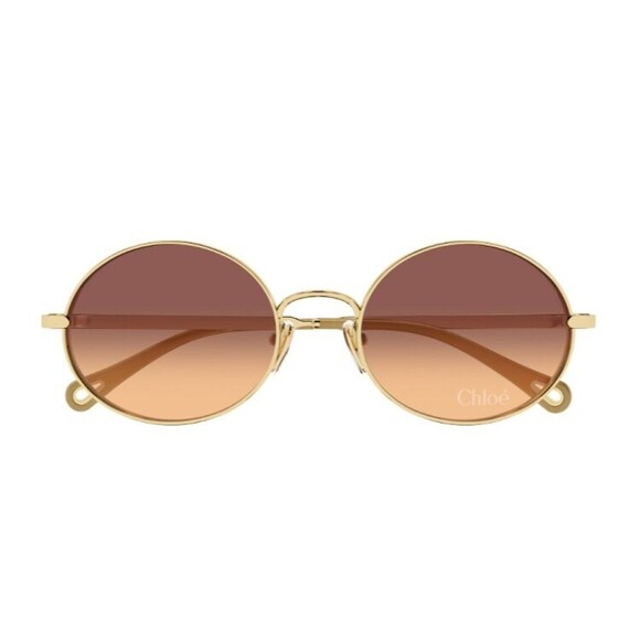Chloé Ch0326s Aly – Linea Chloé Oval Gold Metal Frame...